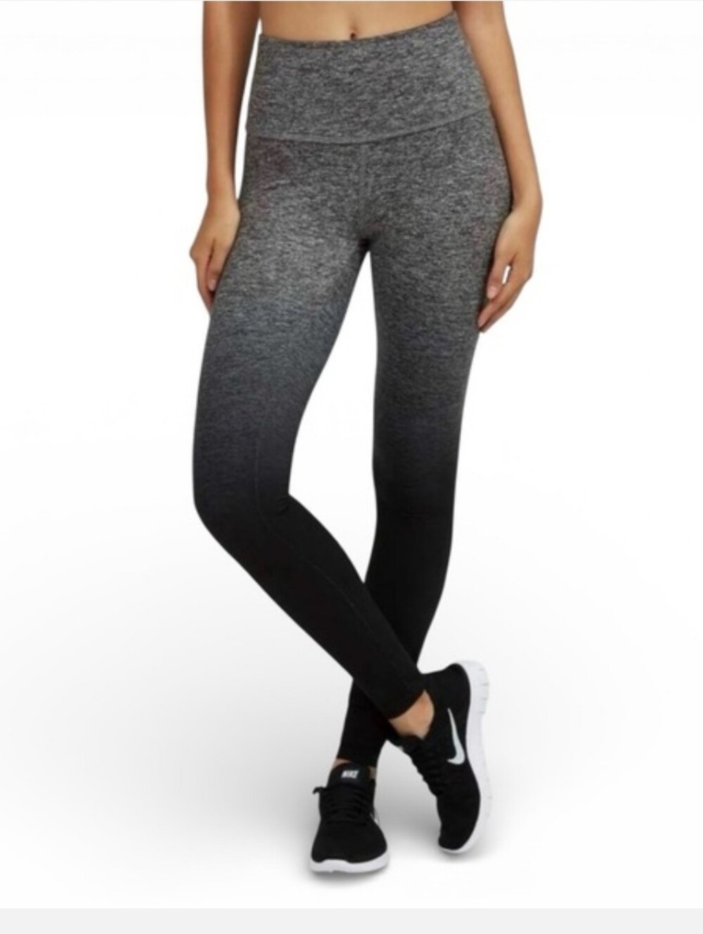 Beyond Yoga High-Waist Gray Ombre Spacedye Full Length Legging Size S